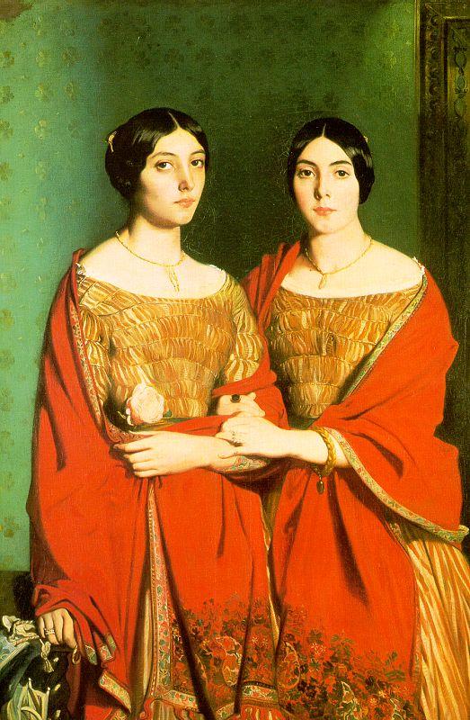 Theodore Chasseriau The Two Sisters Germany oil painting art